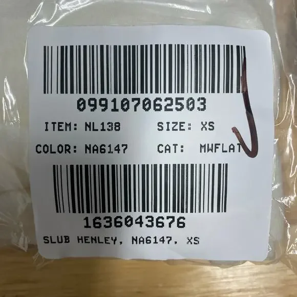 Madewell Mens Shirt XS Recycled Cotton Blend Henley Creme Fraiche NL138 - Picture 7 of 8